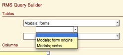 Related table selection