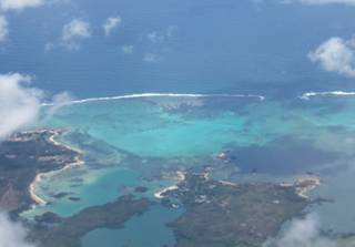 Mauritius, bird's eye view