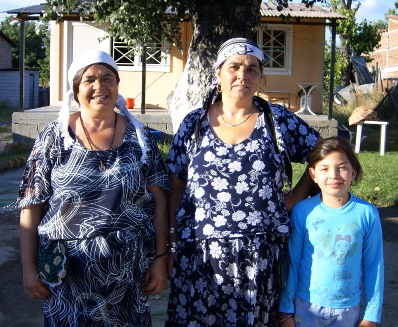 Three generations of Sofades Romani women